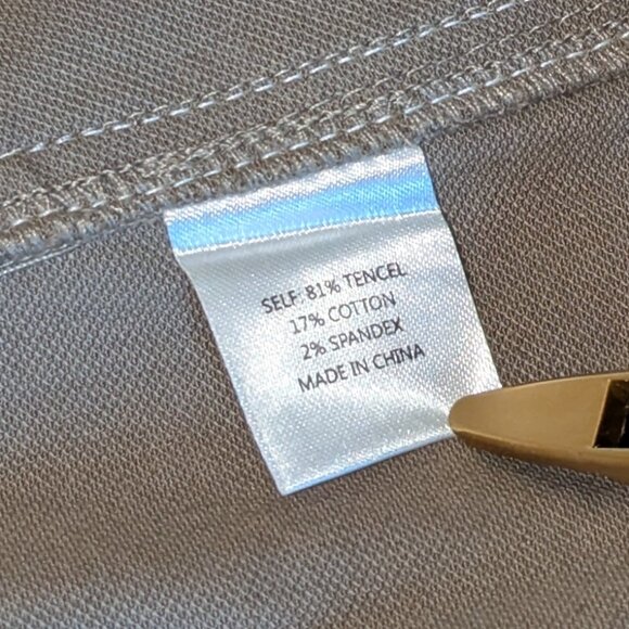 La Ligne NY High Waist Patch Pocket Shorts Mushroom Size 14 NWT - Orig. $250 - Picture 11 of 11